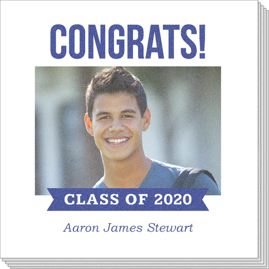 Class of Banner Photo Napkins